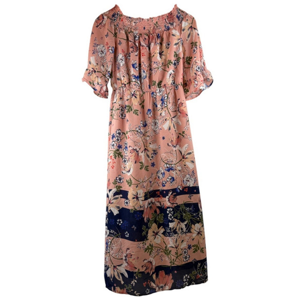 Westport Women's Floral Pink Off Shoulder Maxi Dress 4 Feminine Easter Wedding - Picture 2 of 14